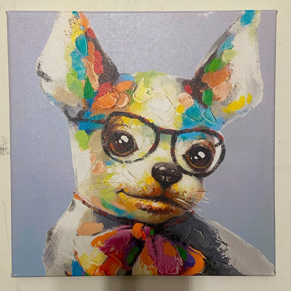 Cute Canvas dog picture